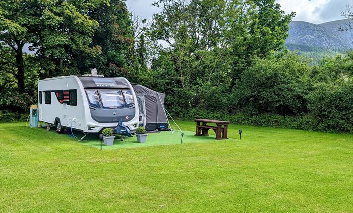 Fully serviced grass pitches